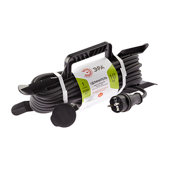 ЭРА Удлинитель силовой UFx-1e-3x1,5-10m-IP44(KG) на рамке с заземлением 1 розетка 10 м КГ 3х1,5мм2