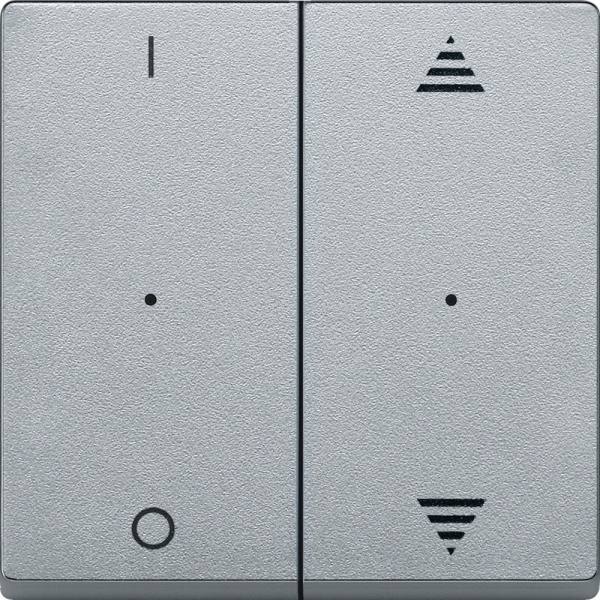 SE Merten KNX\EIB SM Алюминий Клавиша для модуля 2-кнопочного выключателя с символами ВВ/ВН, 1/0 MTN625660
