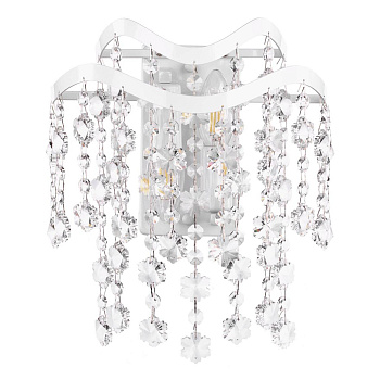 Freya Crystal Charlotte Белый Бра E14 40W FR1001WL-02W