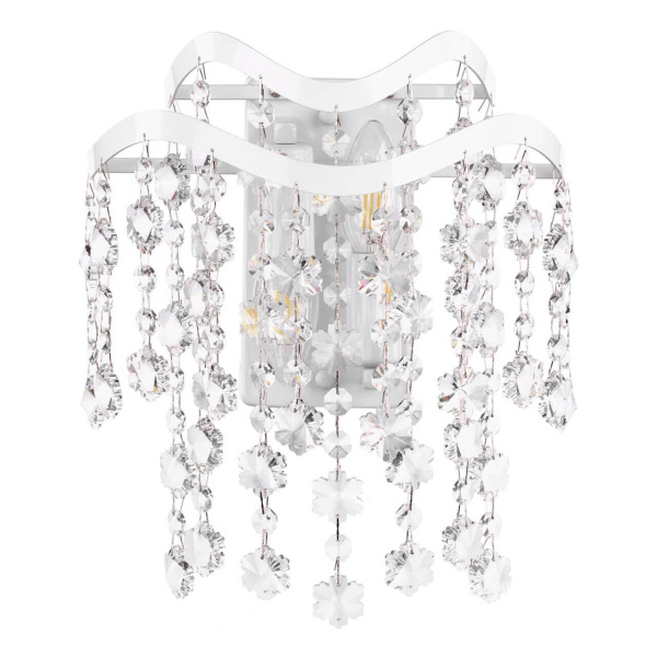 Freya Crystal Charlotte Белый Бра E14 40W FR1001WL-02W