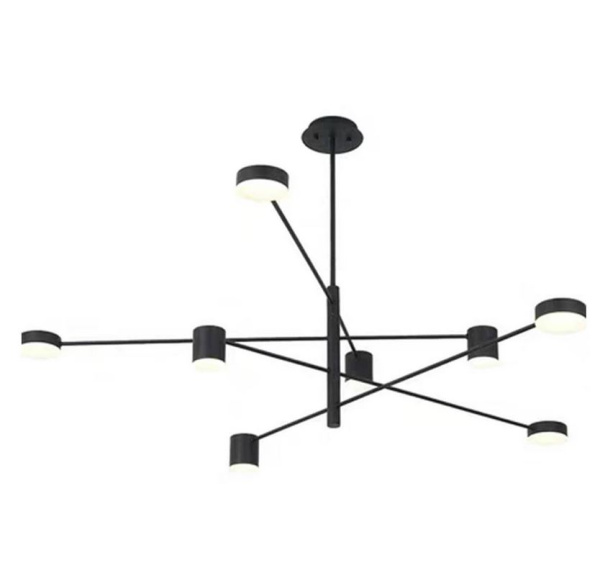 Kink Light 07650-8,19 Люстра Мекли черный d100 h85 Led 4*6w+4*8w (4000K)