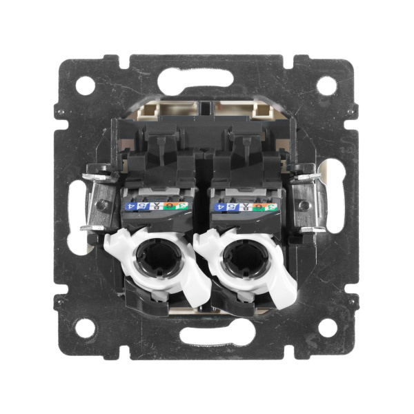 Купить Legrand Valena Крем Розетка комп(RJ45) 2-ая 5 кат.крепление винт с лапками 774131