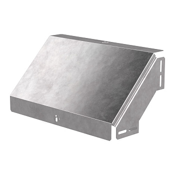 Промрукав Угол вертикальный внешний 90 градусов с крышкой Стандарт 400х100 PR16.0585