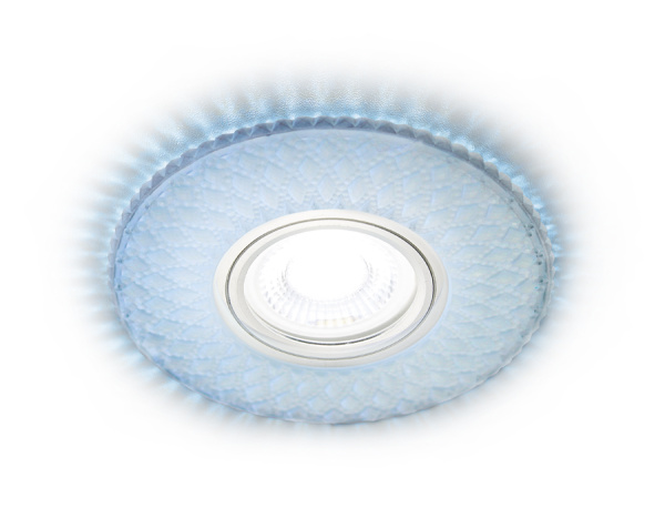 Ambrella Встраиваемый точечный светильник со светодиодной лентой S333 FR/CLD хром/матовый хрусталь/MR16+3W(LED COLD)