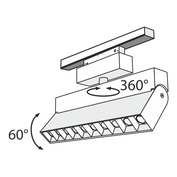 Купить Maytoni Трековый светодиодный светильник Track Lamps TR015-2-20W4K-B