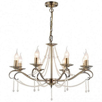 VELANTE 374-503-08 Люстра подвесная Бронзовый, Белый E14 8*60W