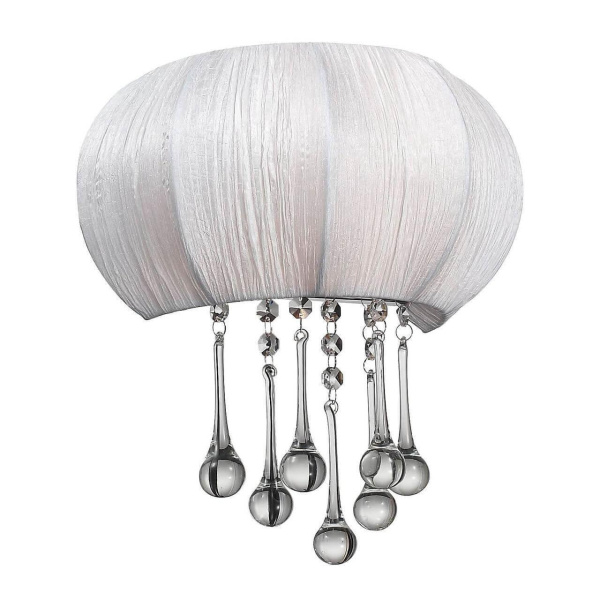 ST LUCE SL350.051.02 Бра  Хром/Белый, Бесцветный E14 2*40W