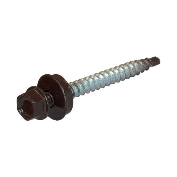 Tech-Krep Саморез КР св. 4,8х51 RAL-8017 (шокол. корич.) (200 шт) - ведро 103286