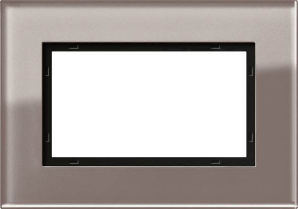 Gira S-55 Дымчатое стекло Рамка 1,5-я 1001122