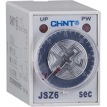 CHINT Реле времени JSZ6-2 задержка переключения 2 контактные группы 10s AC220В