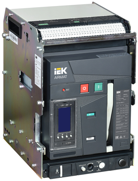 IEK ARMAT Автоматический выключатель воздушный выдвижного исполнения 3P B 85кА 2000А TT с акс.