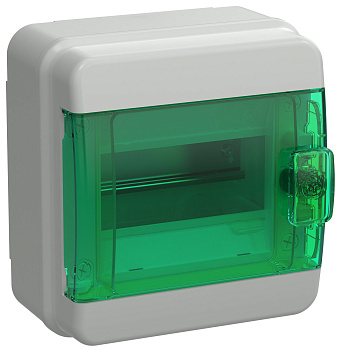 IEK TEKFOR Корпус пласт. КМПн-6 IP65 зелен. прозр. дверь