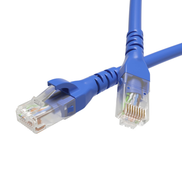 DKC Патч-корд неэкранированный CAT6 U/UTP 4х2, LSZH, синий, 7.0м