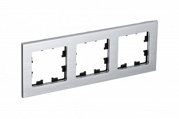 Systeme Electric AtlasDesign Nature Металл серебро Рамка 3-ая