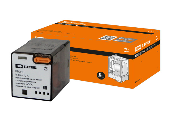 TDM Реле РЭК11Ц/3 10А  12В AC (без разъема Р11Ц арт. SQ1503-0041) SQ0701-0106