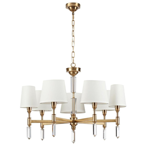 Odeon Light 4894/7 MODERN ODL_EX22 55 бронзовый/белый/ткань Люстра E14 7*40W LONDON