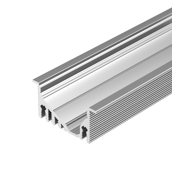 Купить Arlight Профиль с экраном ALU-ASYMETRIC-2000 ANOD+FROST LENS (Алюминий) 019270