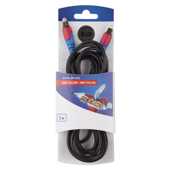 Шнур оптический Toslink 3М Rexant 06-3130