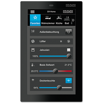JUNG Smart Control 5, чёрный SC5SW