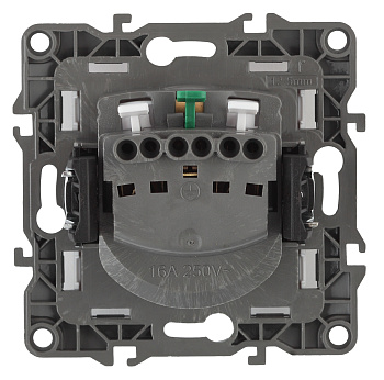 ЭРА 12-2102-01 Розетка 2P+E Schuko со шторками, 16A-250В, IP20, 12, Белый