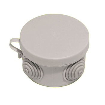 Hegel Коробка разветвительная д/откр монтажа с 4 мембранными вводами, внутр разм 65x40 мм, круг, IP55 КР2601-И