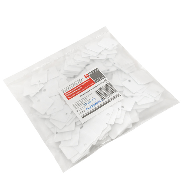 Купить EKF PROxima Бирка кабельная маркировочная У-153 (250шт.) малый квадрат