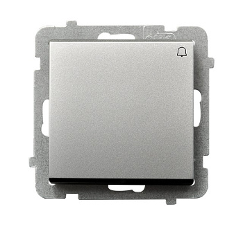 Ospel Sonata Серебро матовое Кнопка звонка , без рамки ŁP-6R/m/38