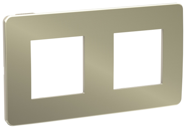 Купить SE Unica Studio Бронза/Бежевая Рамка 2-ная NU280451