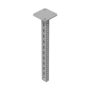 OSTEC Стойка потолочная сварная для средних нагрузок 30х50х200 мм, толщ. 2,5 мм, гальван. цинк