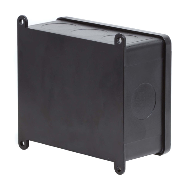 Купить Коробка индустриальная 120х95х52 мм, IP68 с гладкими стенками, черная