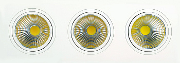 Horoz Electric HL6713L Светодиодный св-к встраиваемый 3*10W 2700К Белый HRZ00000260