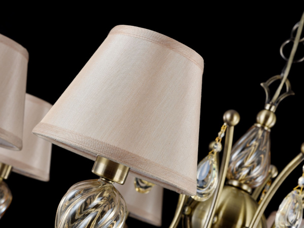 Купить Maytoni Royal Classic Murano Бронза Люстра 8xE14 40W RC855-PL-08-R