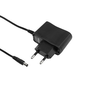 Источник питания 110-220V AC/12V DC, 0,5А, 5W с DC Разъемом подключения 5.5*2.1, без влагозащиты (IP23) Rexant 200-005-3