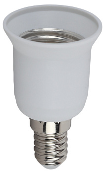 ЭРА ACS PRH-E14/E27-PLA-WH-IND Белый Переходник E14-E27 пластик