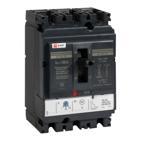 EKF PROxima Автоматический выключатель ВА-99C (Compact NS) 160/100А 3P 36кА mccb99C-160-100