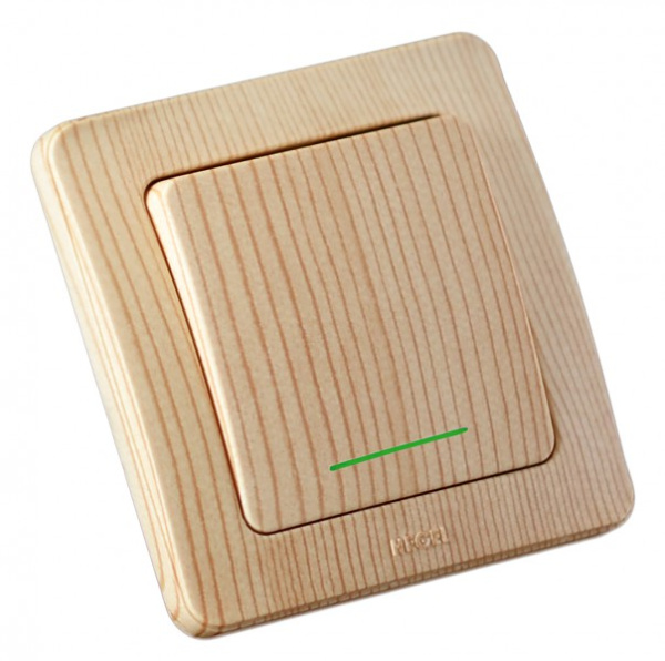 Hegel Мастер внутр Сосна ВС10-362-02 Переключатель 1-клавишный, с индикацией