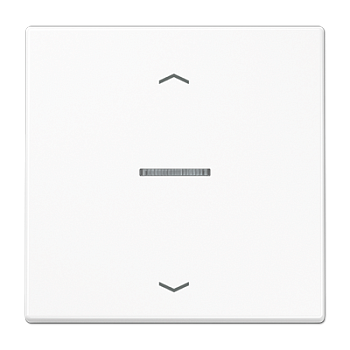 JUNG Клавиша для KNX кнопки, 1 группа, с окошком и символами"стрелки" дюропласт белый LS101KO5PWW