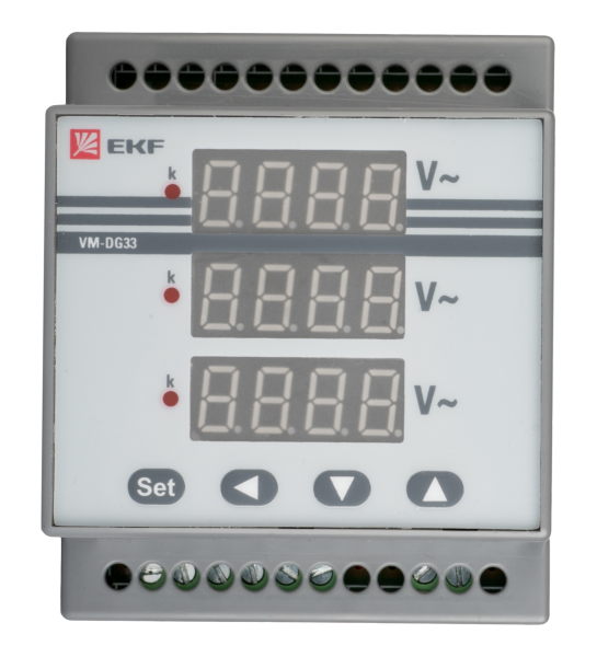 Купить EKF PROxima Амперметр AD-G33 цифровой на DIN трехфазный