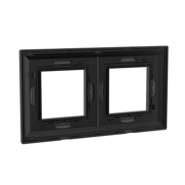 Купить DKC Рамка из металла, "Avanti", графитовая, 2 поста (4 мод.)