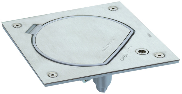 Simon Connect Сталь Влагостойкая основа IP66 с замком на 1 модуль K45 KSE0SEC-23-72