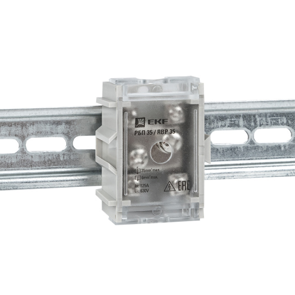 Купить EKF PROxima Распределительный блок проходной РБП 35 (1х35-4х6 мм2) 125/50А