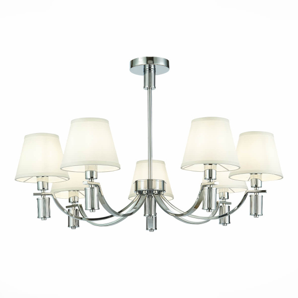 Evoluce SLE111303-07 Люстра подвесная Хром/Белый E14 7*40W