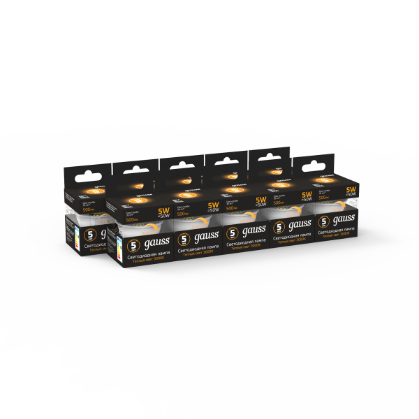 Купить Gauss Лампа MR16 5W 500lm 3000K GU5.3 диммируемая LED 101505105-D
