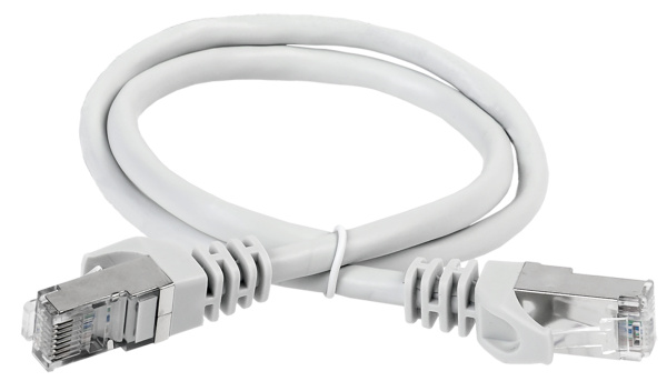 IEK ITK Коммутационный шнур (патч-корд), кат.6А S/FTP, LSZH, 5м, серый PC01-C6ASL-5M