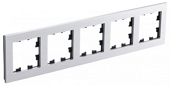 Systeme Electric AtlasDesign Nature Металл серебро Рамка 5-ая, универсальная