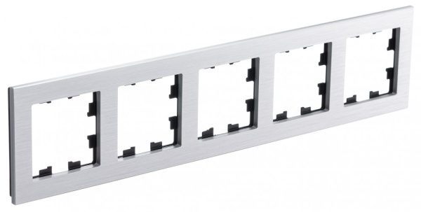 Systeme Electric AtlasDesign Nature Металл серебро Рамка 5-ая, универсальная