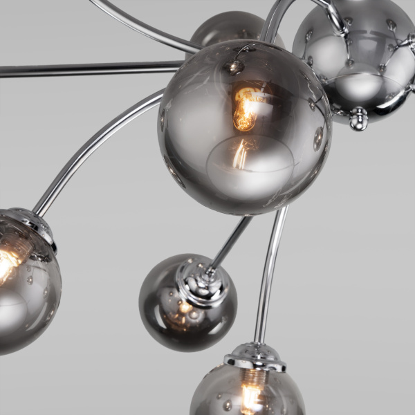 Купить Eurosvet Потолочная люстра со стеклянными плафонами 30180 хром a057483