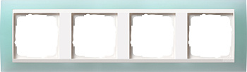 Gira Event Opaque Салатовый/Бел.глянц. Рамка 4-я 0214395