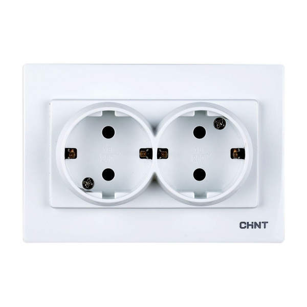 CHINT Двойная телефонная розетка 4 контактная