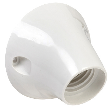 IEK Патрон угловой Е27 пластик белый